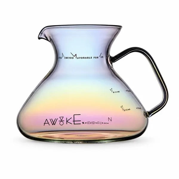 MUVNA Pour Over Glass Coffee Carafe 450ml – G2432 Colorful  |ألوان زاهية سيرفر قهوة موفنا الزجاجي 450 مل – MUVNA Pour Over Carafe