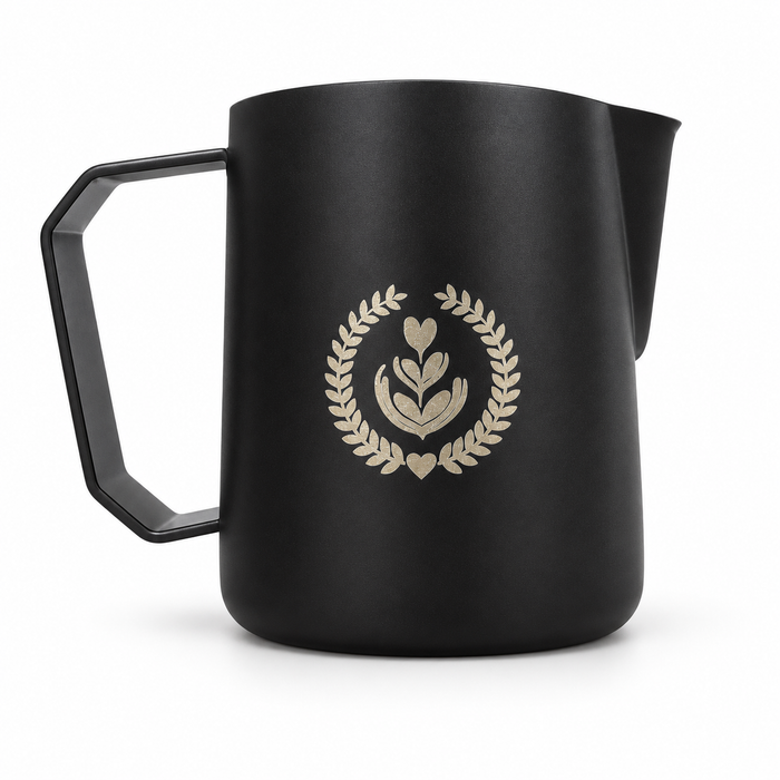 MUVNA - Espresso Milk Frothing Pitcher 350 ml - Black | إبريق اسود تبخير الحليب MUVNA  لإسبريسو  350 مل