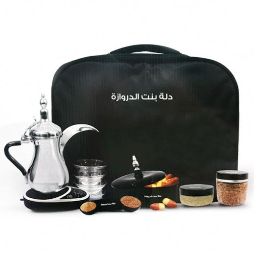 Arabic Dallah 800W Electric Coffee Maker – 800 ml (Silver)