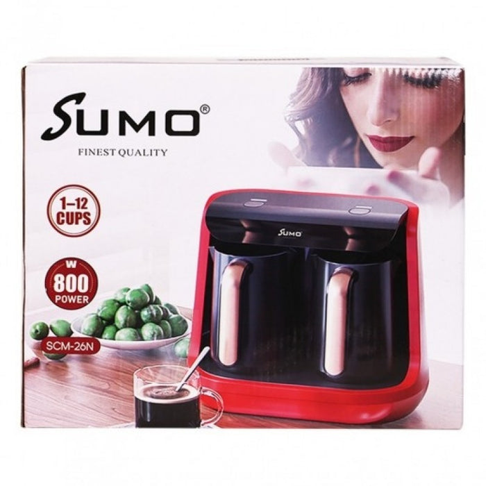 SUMO - Turkish Coffee Maker 800W - SCM-26N - Red