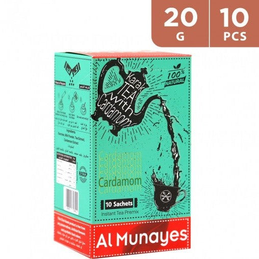 Al Munayes Cardamom Karak Tea |  المنيس - شاي كرك بطعم الهيل