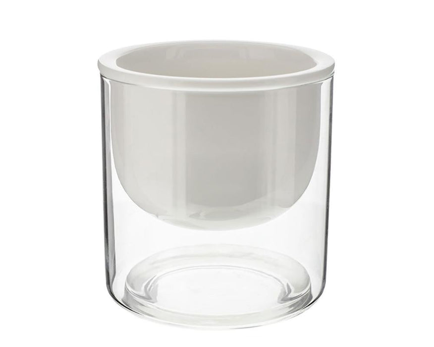 MIBRU Espresso Glass Coffee Cup – 80 ml – White
