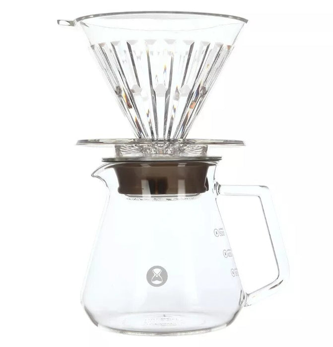 Timemore Crystal Eye Brewer Set 02 with 600ml Server – Clear | طقم Timemore Crystal Eye Brewer Set 02 مع سيرفر 600 مل – شفاف