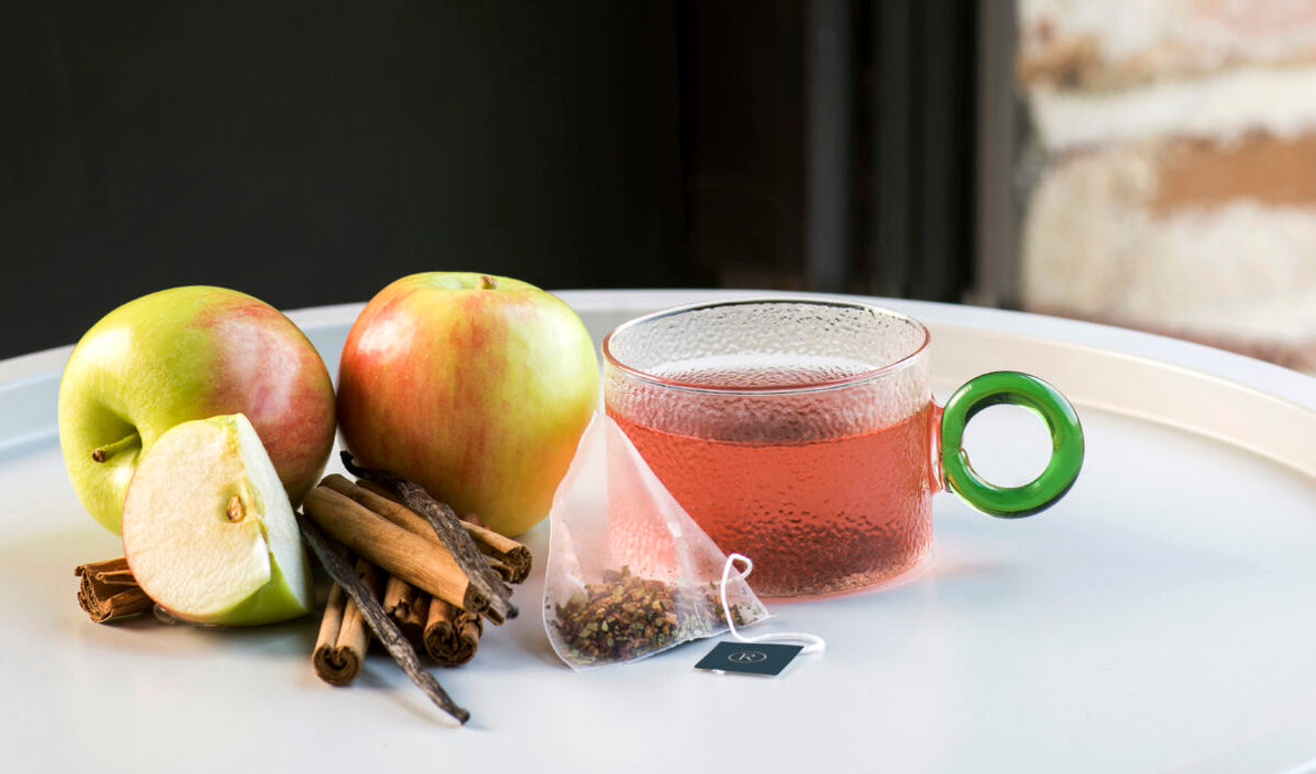 شاي فواكهة – تفاح مع القرفة و الفانيلا  الاعتقاد