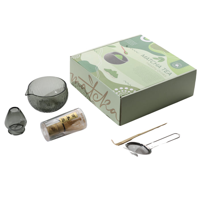 Mod- Matcha brewing kit, Black, with MC11 spout | طقم تحضير الماتشا مود، اسود، مع صنبور MC11