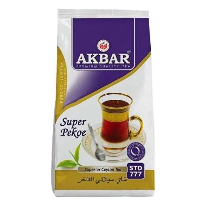 Akbar Tea - Black Tea 400 g Super Pekoe | شاي أكبر - شاي اسود 400 جرام سوبر بيكو