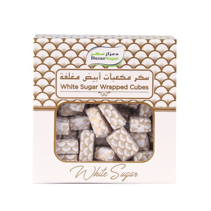 |  Dazaz Sugar - White Sugar Wrapped Cubes 100 Pcs