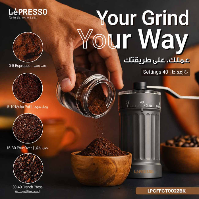 LePresso - CAFFÈTRADIZIONE Manual Coffee Grinder