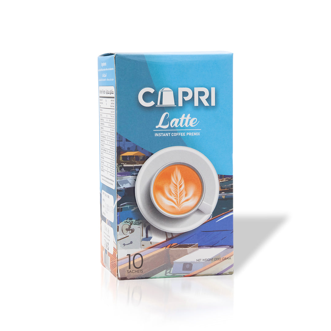 Capri – Latte Instant Coffee Premix – 200g (10 x 20g Sachets) — Kaif