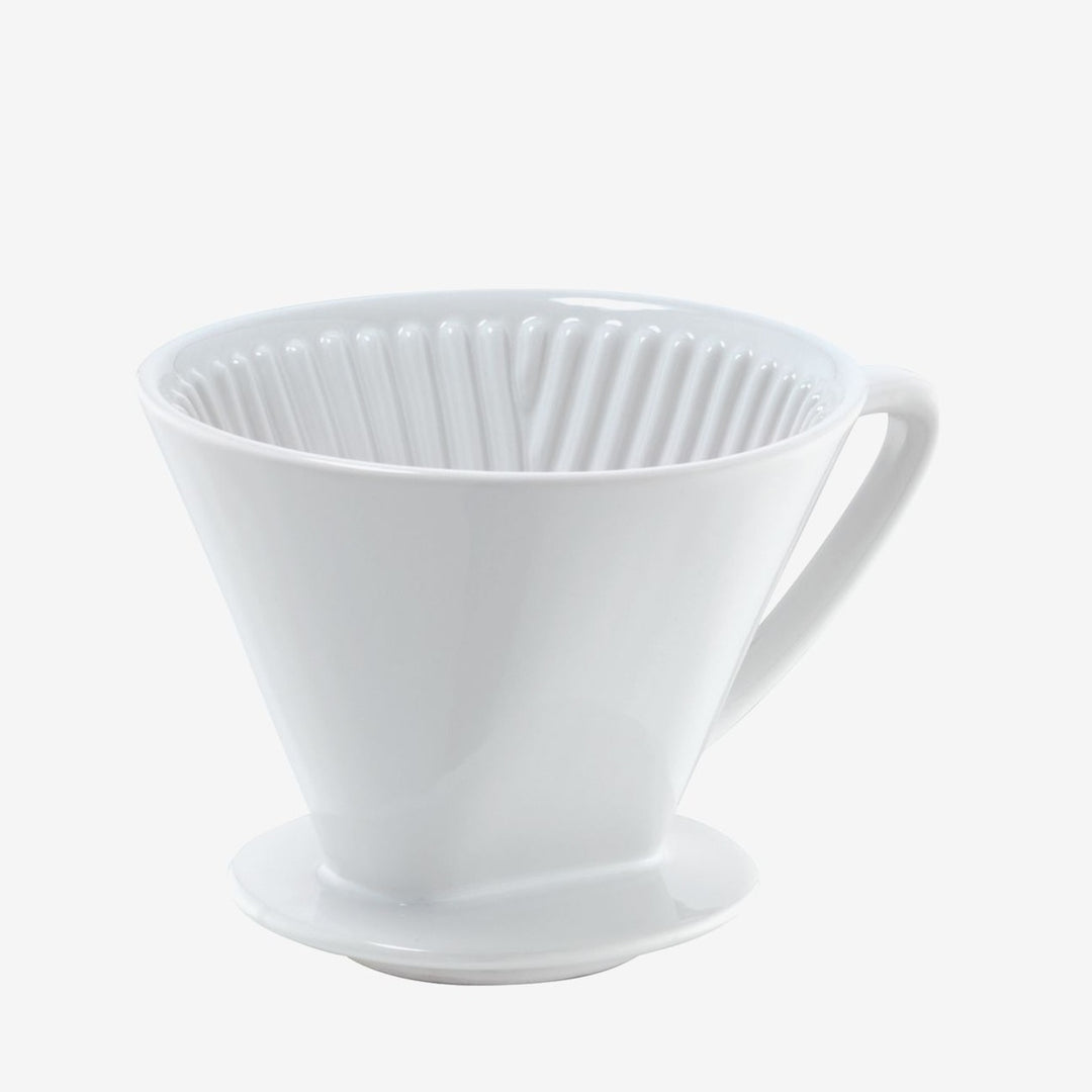 Cilio - Porcelain Cone Filter Coffee Size 4 White | سيليو - مرشح مخروط البورسلين حجم 4
