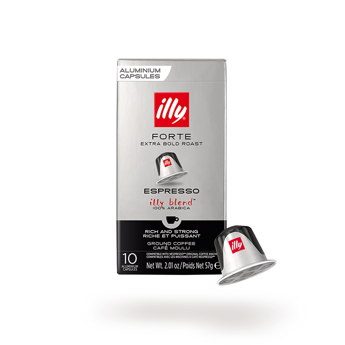 Illy - Espresso Compatible Capsules Forte - Extra Bold Roast 10 Capsules