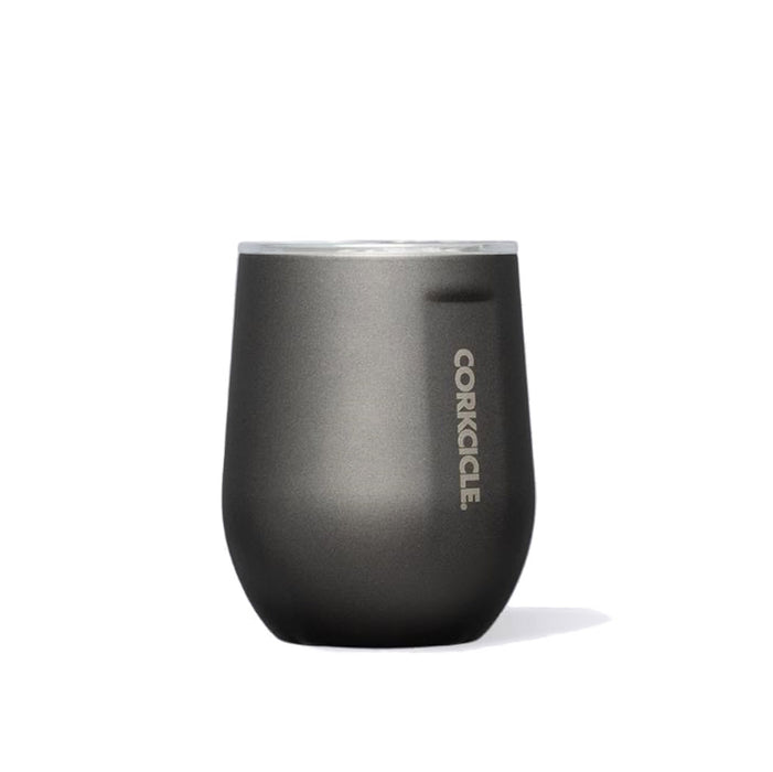 Corkcicle Metallic Insulated Stemless-Ceramic Slate | كوركسيكل - كوب معزول، أسود، ميتاليك