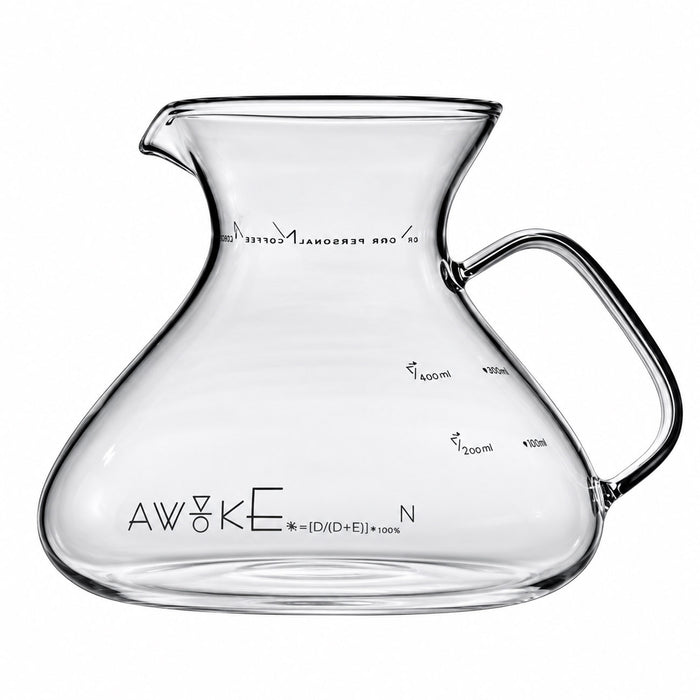 MUVNA Glass Coffee Server 450ml – Transparent | سيرفر تقديم القهوة الزجاجي MUVNA سعة 450 مل – شفاف