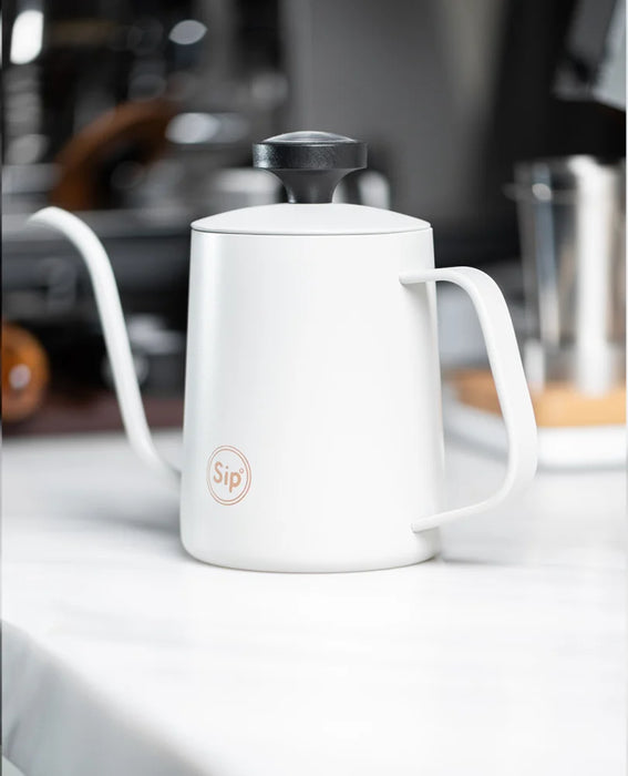 Sip Classic Gray Pour-Over Kettle with Thermometer, 600ml