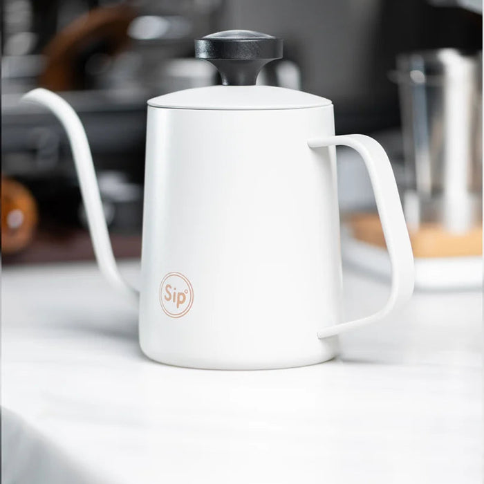 Sip Classic Gray Pour-Over Kettle with Thermometer, 600ml