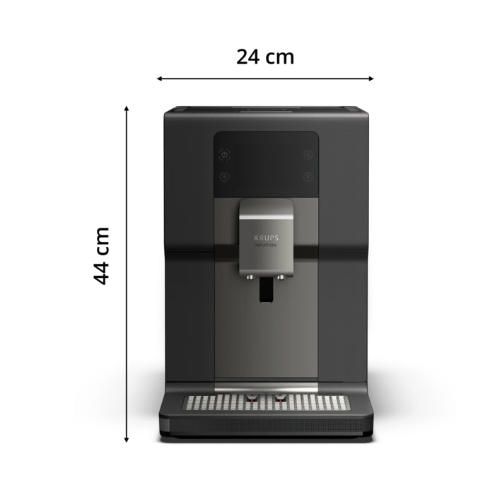 KRUPS - Intuition Automatic Coffee Machine with 15 Recipes & One-Touch Milk System – 3L Urban Metal