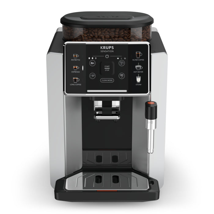 KRUPS Sensation EA910E40 Bean-to-Cup Coffee Machine  5 One-Touch Drinks   15-Bar Pump