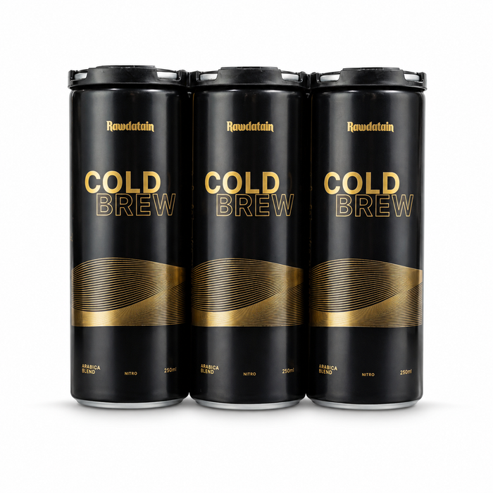 Rawdatain Cold Brew Coffee – 250 ml × 6 Bottles | قهوة الروضتين كولد برو الباردة – 250 مل × 6 عبوات