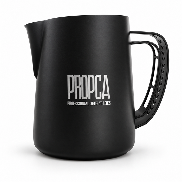 MUVNA Double Wing Yan Jiaqi Co-Branded Milk Frothing Pitcher – 600ml Black| بيتشر تبخير الحليب MUVNA Double Wing Yan Jiaqi – سعة 600 مل أسود