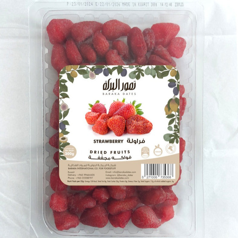 Baraka Dates Dried Fruit Rigid Strawberry 300gm — Kaif