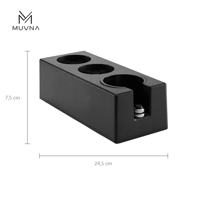 MUVNA Multifunctional Espresso Tamping Station – Black | قاعدة كبس القهوة موفنا متعددة الاستخدامات – أسود