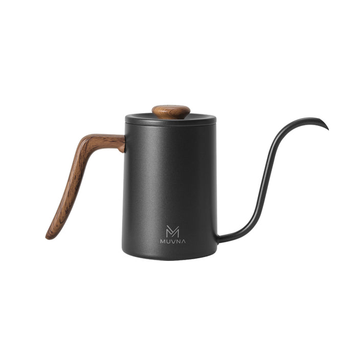 MUVNA Gooseneck Pour Over Kettle 600ml – Black | إبريق تقطير القهوة موفنا 600 مل – أسود