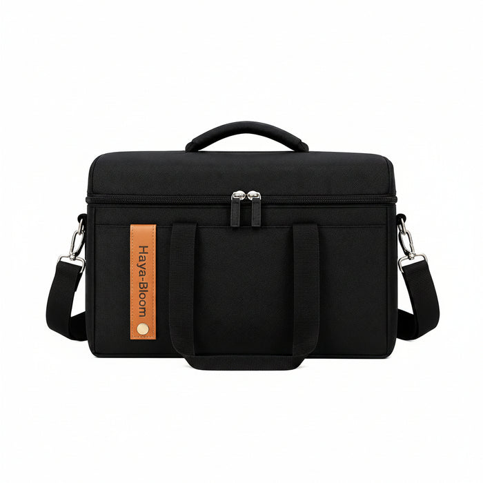 Hayya-Bloom Premium Specialty Coffee Carry Bag – Black| حقيبة هيا بلوم الفاخرة لحمل أدوات القهوة المختصة – أسود
