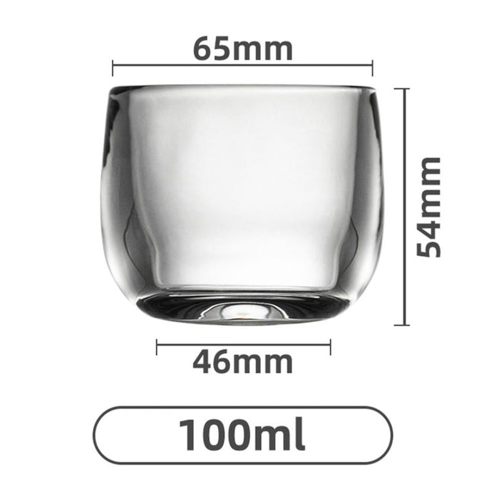 MIBRU Glass Coffee Cup – 100 ml