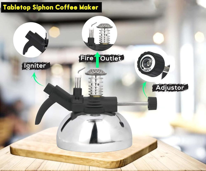 Small gas stove with a kettle base - blue | موقد غاز صغير مع قاعدة للإبريق - ازرق