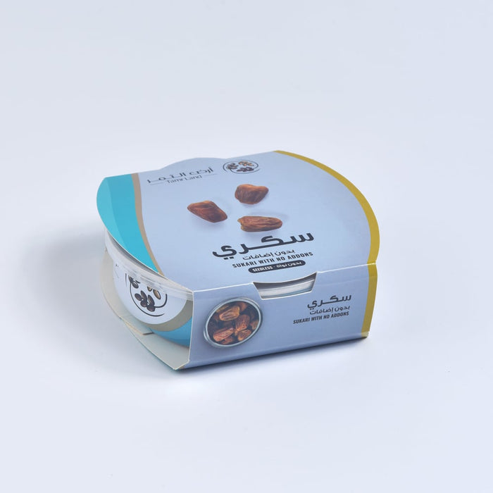 TAMER LAND - Single metal can of Sukkari dates | ارض التمر - علبة معدني مفرد سكري