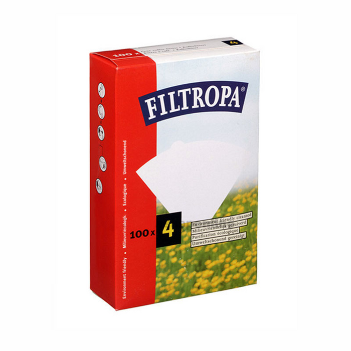 ا شتري 2 + 1 مجانا فلتروبا علبة فلاتر قهوة رقم 4 أبيض 100ورقة  Buy 2 Get 1 Filtropa - White Paper Filter 4 100 Sheets