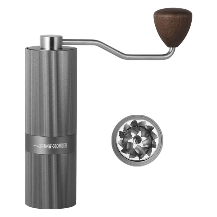 3BOMBER - Racing M1-Manual Coffee Grinder Grey  مطحنة القهوة اليدوية M1 من ريسنج - رمادي