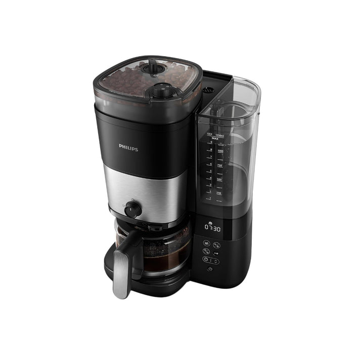 Philips All-in-1 Brew Drip Coffee Maker, 1.25 L, Black and Silver, HD7900/50