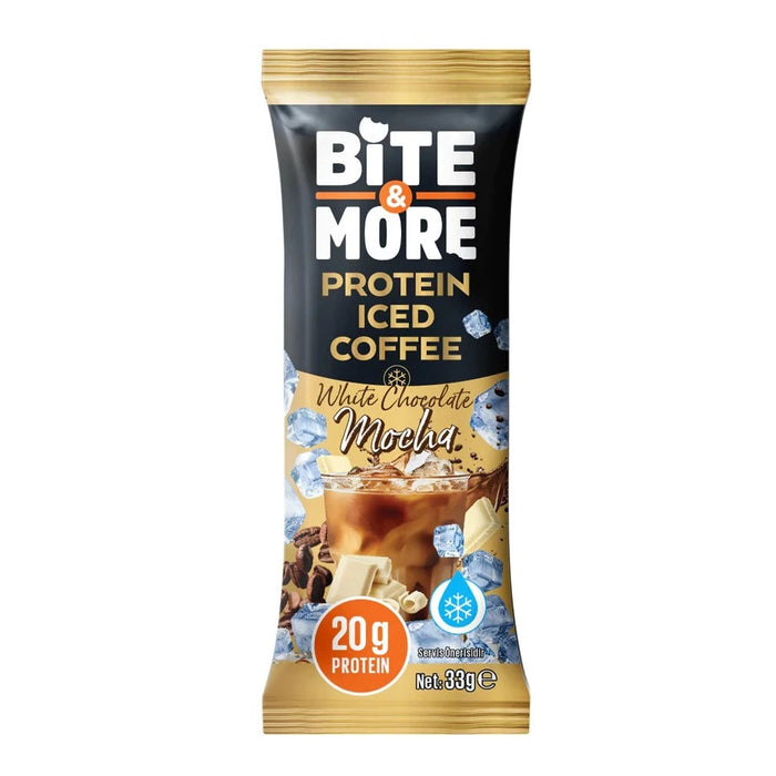 Bite & More- Protein Iced Coffee White Chocolate Mocha 33G | بايت اند مور - روتين القهوة المثلجة موكا