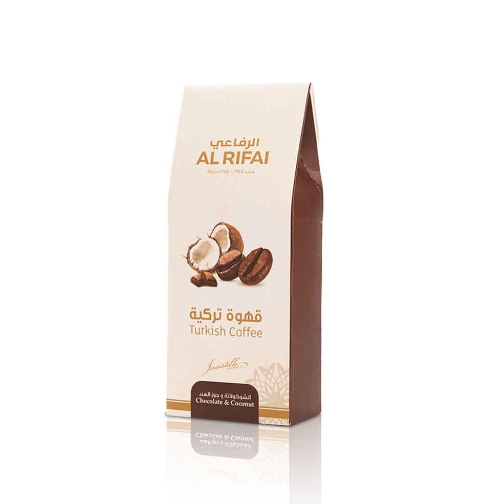 Alrifai - Coffee Turkish Chocolate and Coconut 100g | الرفاعي - القهوة التركية بالكاكاو و جوز الهند