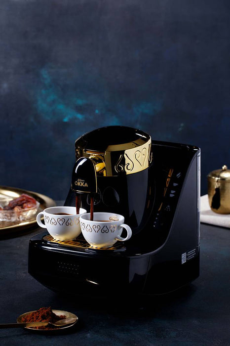 Arzum Okka - Auto Turkish Coffee Maker - Black & Gold | اوكا - صانعة القهوة التركية - أسود و ذهبي