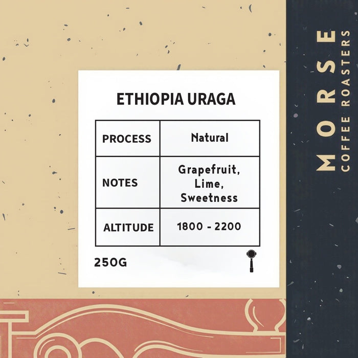 Morse Roastery – Ethiopia Uraga Natural Espresso Coffee Beans (250g)