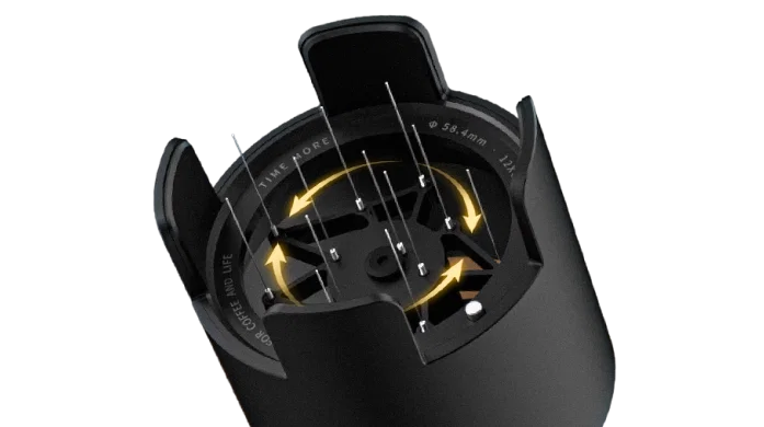TIMEMORE Autospin Automatic Espresso WDT Tool – 58mm Basket Compatible, USB-C Rechargeable