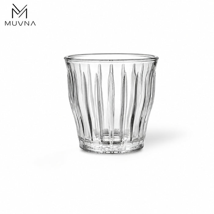 MUVNA Tivat Coffee Glass 220ml – Transparent| كوب قهوة زجاجي MUVNA سعة 220 مل – شفاف