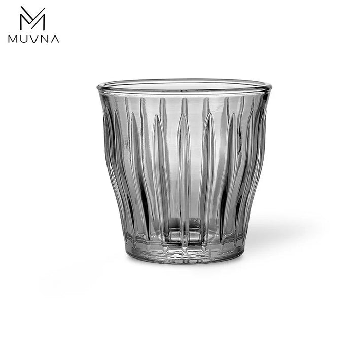 MUVNA Tivat Coffee Glass 100ml – Grey| كوب قهوة زجاجي MUVNA سعة 100 مل – رمادي