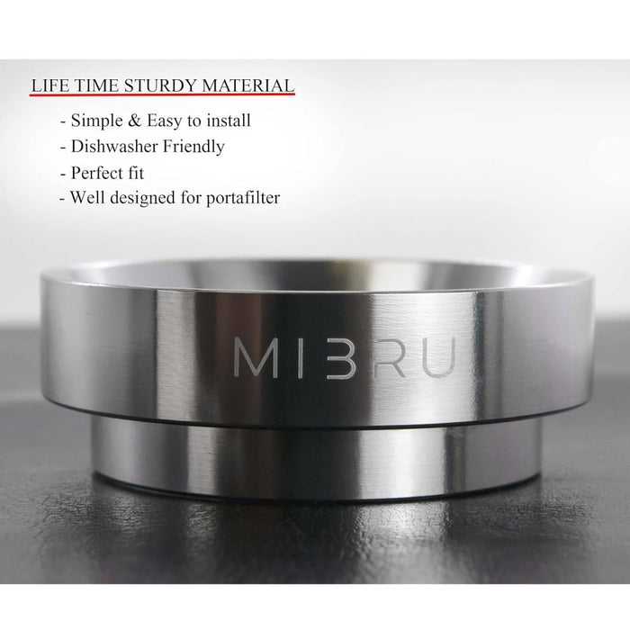 MIBRU-51mm Magnetic Coffee Dosing Ring – Silver