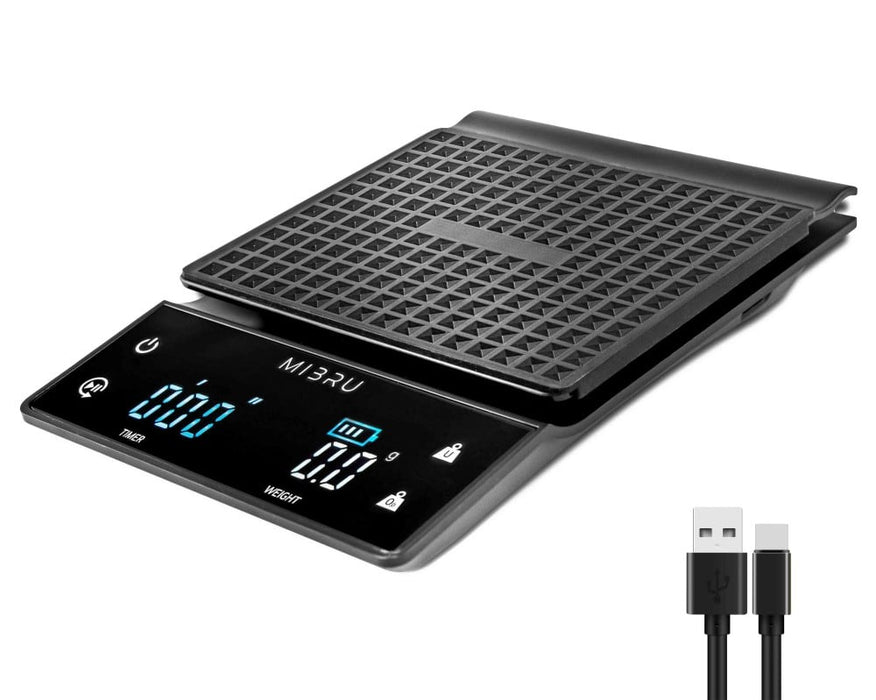 MIBRU - Digital Coffee Scale with Touch Display – Black