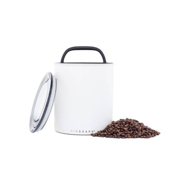 Airscape - Kilo Stainless Steel Vacuum Canister-White 3.55 L |