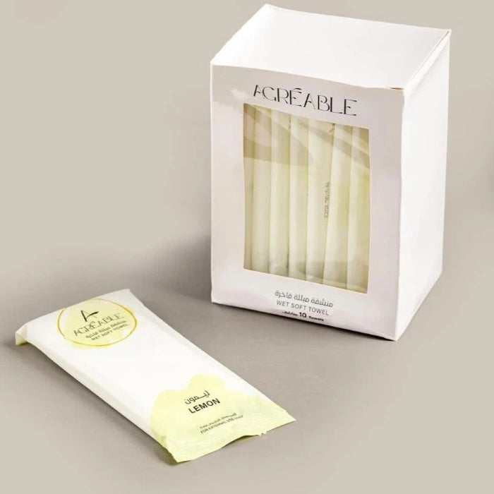 | Agréable - wet towel Lemon Smell 10 Pieces