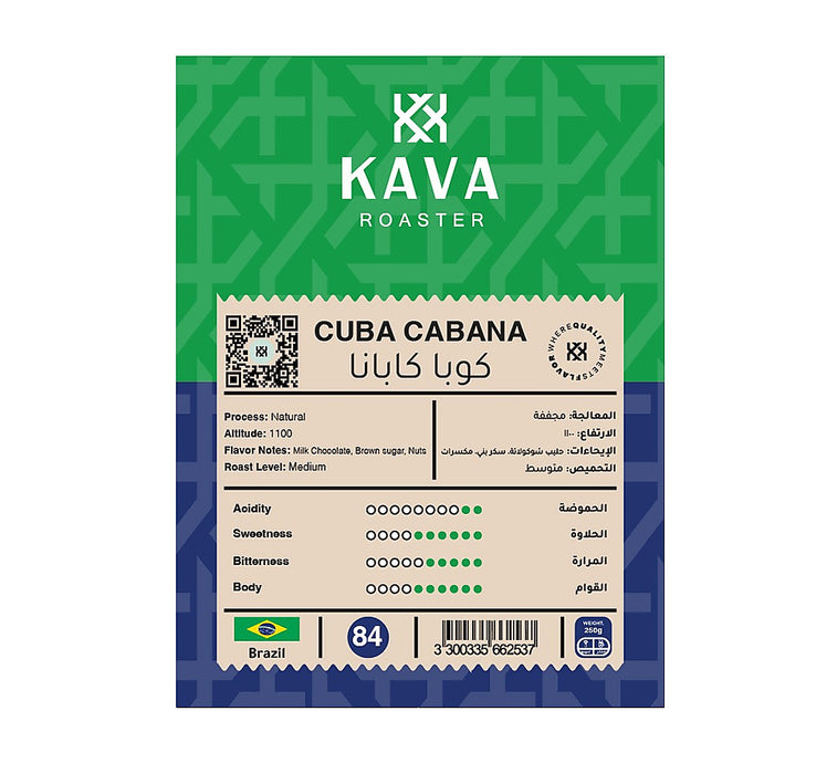 KAVA Roasters - Cuba Cabana 250 g  Filter& Espresso Preparation