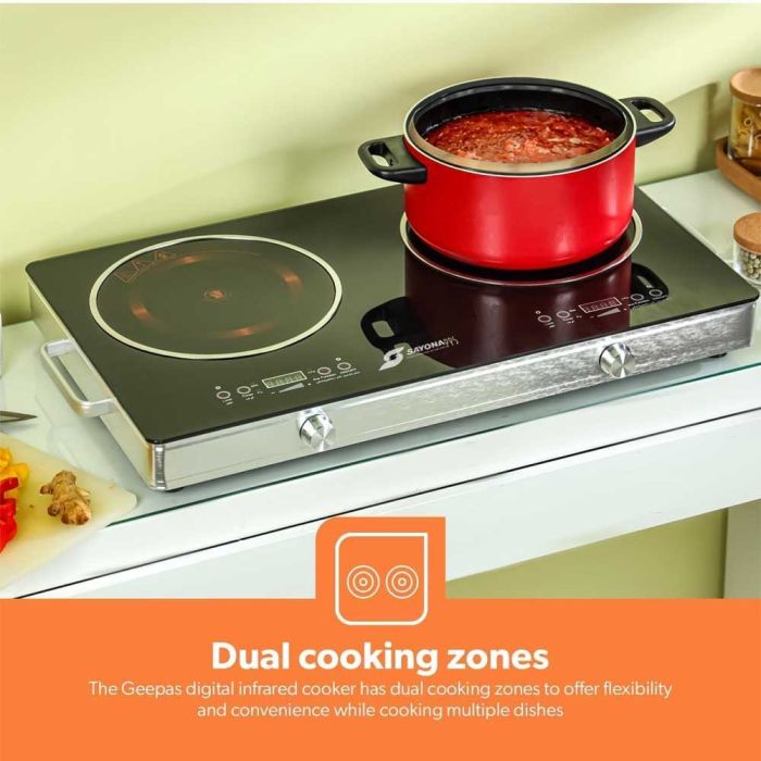 SAYONA - Infrared Cooker SIC-4672 – Fast Heating, Touch Control, All Cookware Compatible