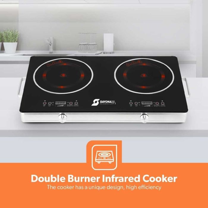SAYONA - Infrared Cooker SIC-4672 – Fast Heating, Touch Control, All Cookware Compatible