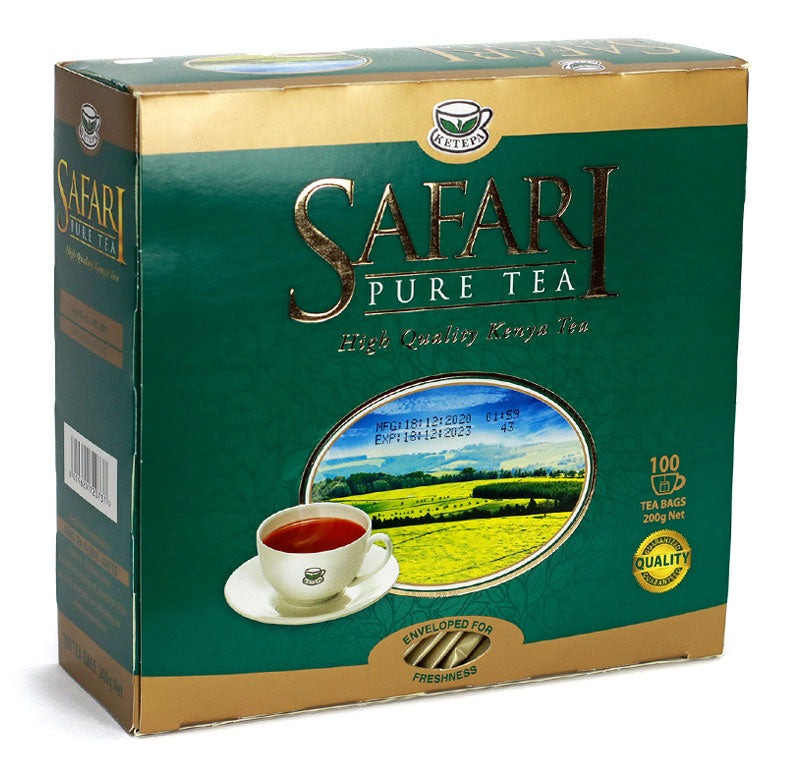 سفاري - اكياس شاي نقي 100 كيس مغلف |  Safari - Pure Tea 100 Enveloped Bags