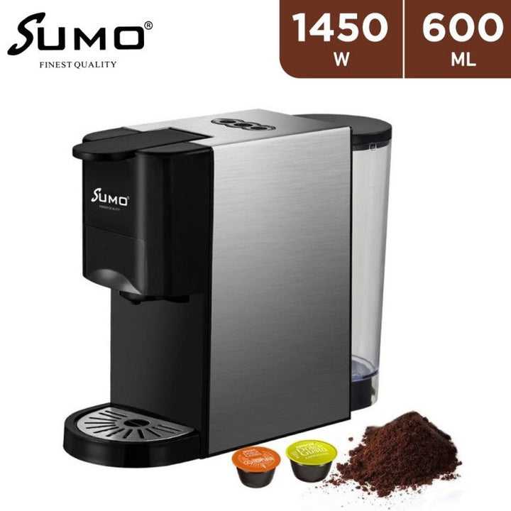 Sumo - 3 IN 1 Multi Capsule Coffee Machine SCM-28 - Black  | أسود - SCM-28 سومو - مكينة صنع القهوة 3في1 متعددة الكبسولات