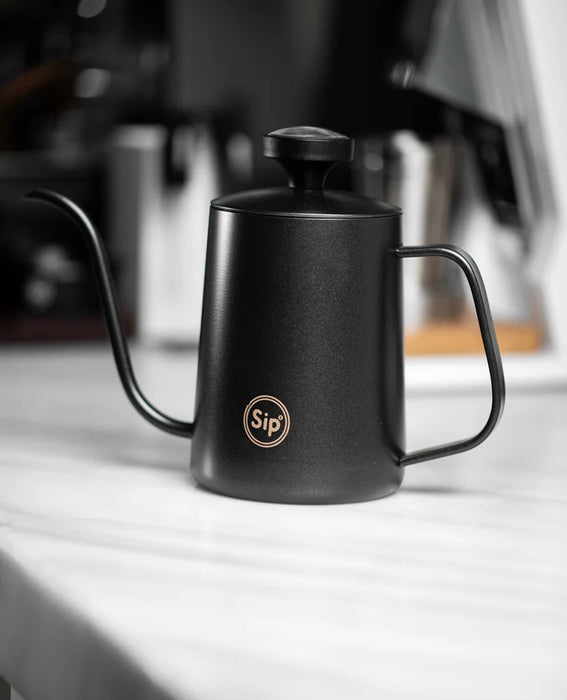 Sip Classic Black Pour-Over Kettle with Thermometer, 600ml